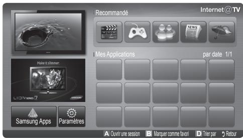 SAMSUNG UN55C6400RF - Démarrage avec Internet@TV - 3