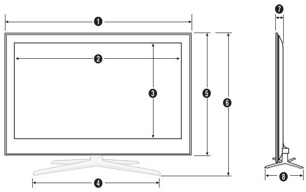 SAMSUNG UN55C6400RF - ■ Jack panel detail / Rear view - 2