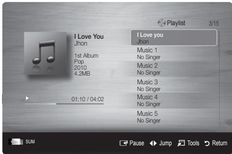 SAMSUNG UN55C6400RF - Playing Music - 1