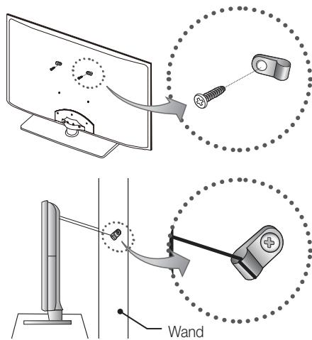 SAMSUNG UE27D5000NW - So verhindern Sie, dass das Fernsehgerät umkippt - 1
