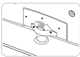 SAMSUNG UE37D6530WS - Montieren des Standfußes mit Kabelhalter - 1