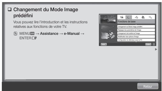 SAMSUNG UE37D6530WS - Utilisation de l'aide - 1