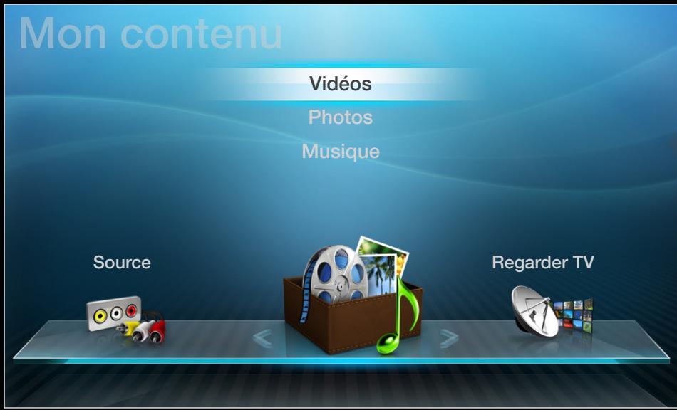 SAMSUNG UE40D5000 - Utilisation de Mon contenu - 1