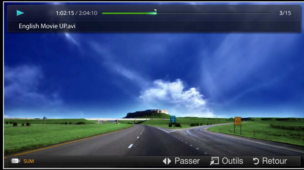 SAMSUNG UE40D5000 - Lecture d'une vidéo - 1