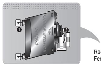 SAMSUNG UE40D8000YS - Befestigen des CI-Kartenadapters - 3