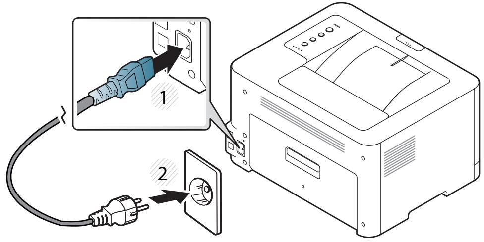 SAMSUNG CLP-360 - Mise en marche de l'appareil - 1