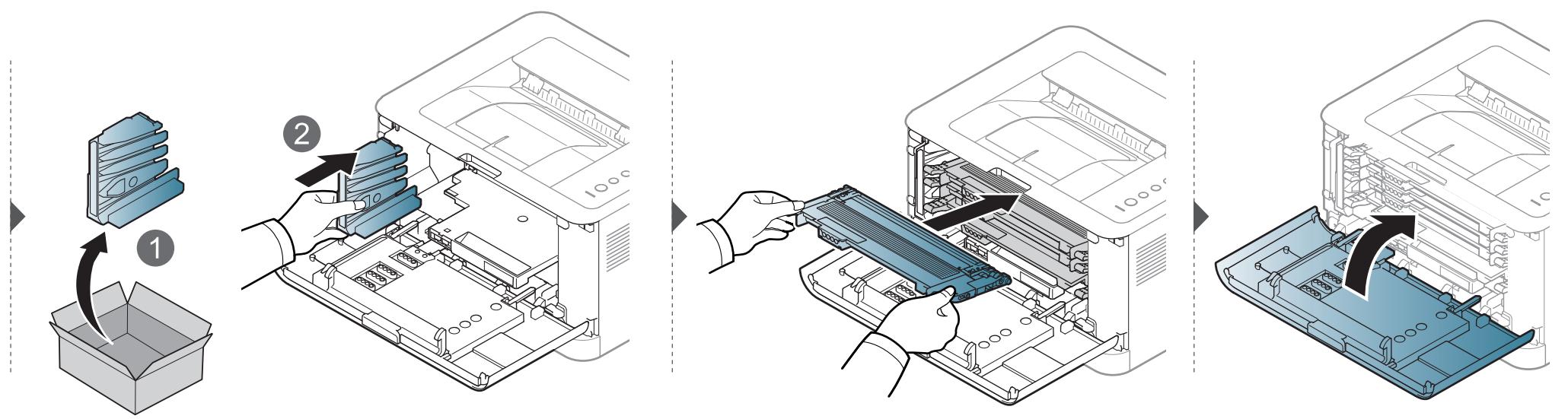 SAMSUNG CLP-360 - Remplacement du récupérateur de toner usagé - 2