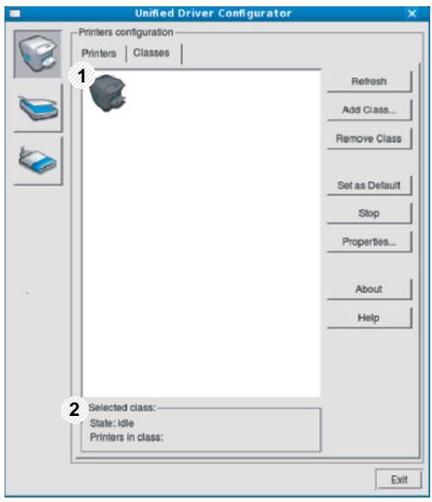 SAMSUNG CLP-360 - Onglet Classes - 1