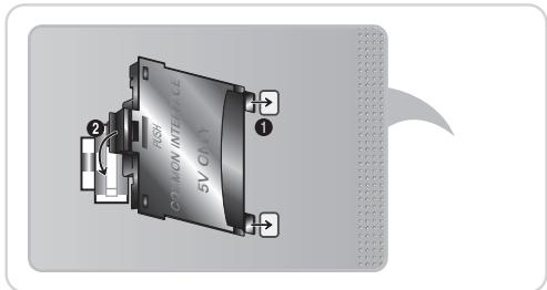 SAMSUNG PS51E8000GQ - Attaching the CI Card Adapter - 1