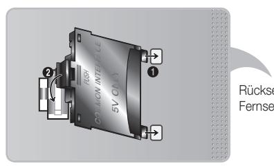 SAMSUNG PS51E8000GQ - Befestigen des CI-Kartenadapters - 2