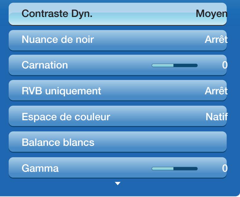 SAMSUNG PS60E530A3WXZF - Paramètres avancés - 1