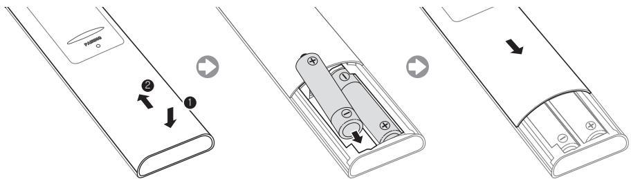SAMSUNG UE-40ES7000 - Einlegen von Batterien (Batteriegröße: AA) - 1