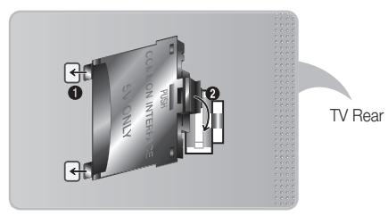 SAMSUNG UE-40ES7000 - Attaching the CI Card Adapter - 1