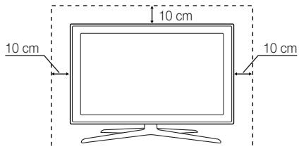SAMSUNG UE-40ES7000 - Ausreichende Belüftung Ihres Fernsehgeräts und sichere Aufstellung - 1