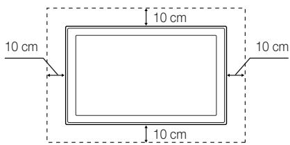 SAMSUNG UE-40ES7000 - Garantire un'adeguata ventilazione al televisore - 2
