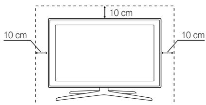 SAMSUNG UE-40ES7000 - Providing Proper Ventilation for Your TV - 1