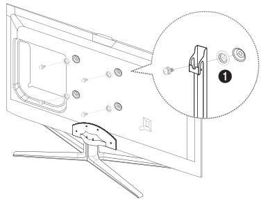 SAMSUNG UE-55ES6300 - Voorbereiding voorplaatsing van de muurbevestiging - 2