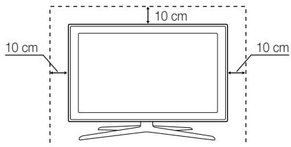 SAMSUNG UE-55ES7000 - Garantire un'aeguata ventilazione al tevisore - 1