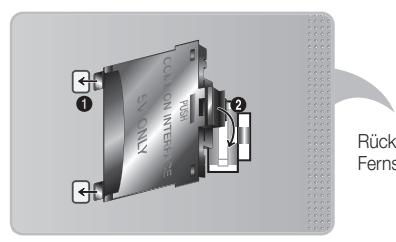 SAMSUNG UE-55ES7000 - Befestigen des Cl-Kartenadapters - 2