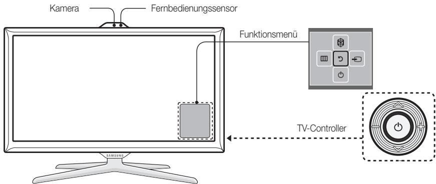 SAMSUNG UE-55ES7000 - Verwenden des TV-Controllers (Tasten) - 1
