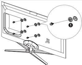 SAMSUNG UE-55ES7000 - Vorbereitung zum Anbringen der Wandhalterung - 1