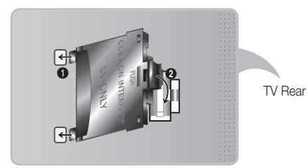 SAMSUNG UE-55ES7000 - Attaching the CI Card Adapter - 1