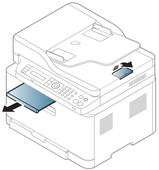 SAMSUNG CLX-3300 - Utilisation du support de sortie papier - 2