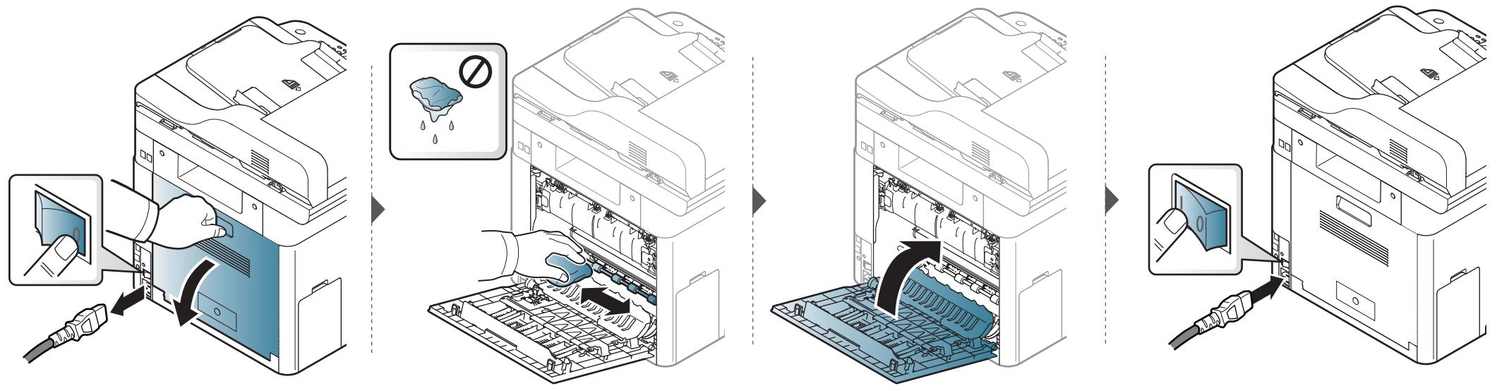 SAMSUNG CLX-6260FW - Reinigen der Einzugsrolle - 2
