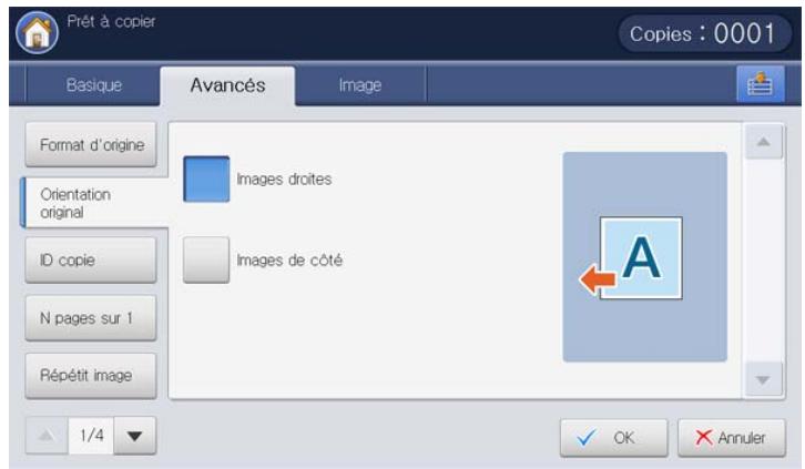 SAMSUNG CLX-9250ND - Sélection de l'orientation des originaux - 1