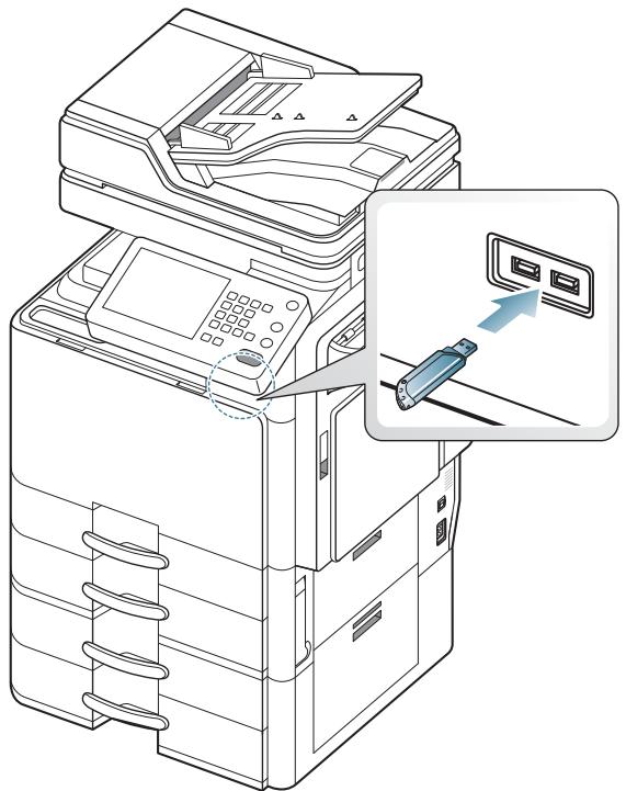 SAMSUNG CLX-9250ND - À propos des péripériques à mémoire flash USB - 4