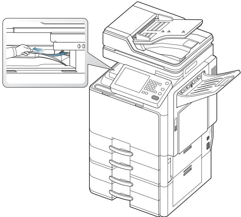 SAMSUNG CLX-9250ND - Bourrage papier dans la zone de sortie (bourrage sortie face vers le bas) - 1