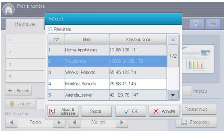 SAMSUNG CLX-9250ND - Nouvel envoi à la dernière adresse de serveur - 2