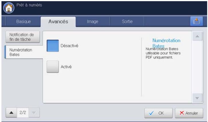 SAMSUNG CLX-9250ND - Utilisation de la numérotation de Bates - 2