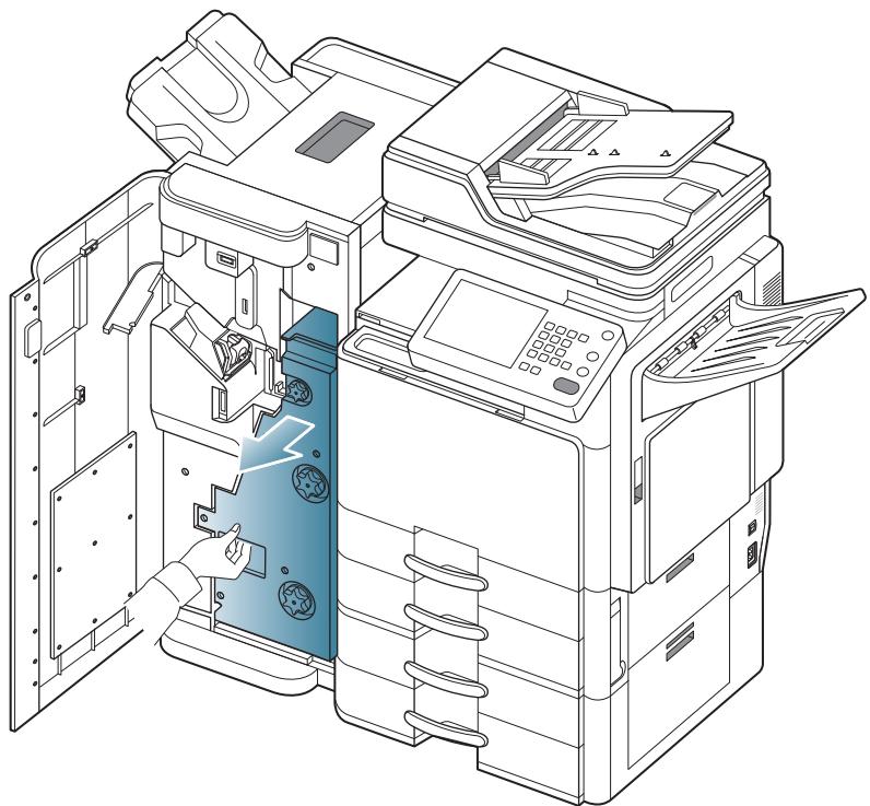 SAMSUNG CLX-9250ND - Bourrage papier après le piage de livre (finisseur de livre 3 250 feuilles uniquement) - 3