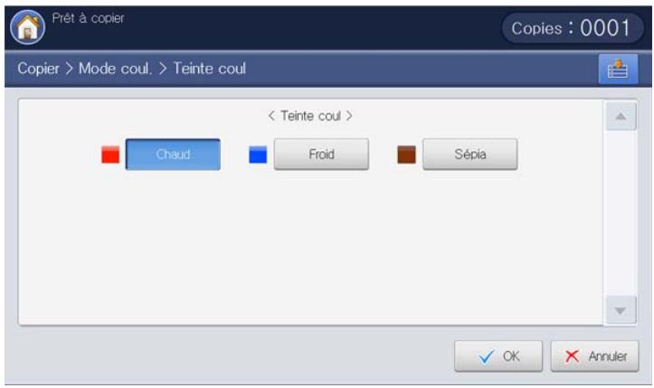 SAMSUNG CLX-9250ND - Sélection du mode de couleur - 17