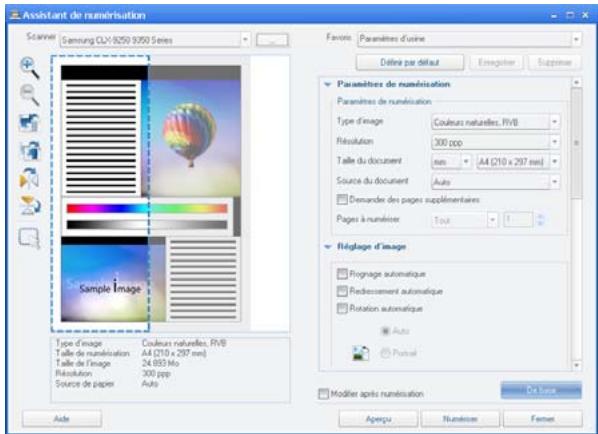 SAMSUNG CLX-9250ND - Appuyez sur Numérisation rapide. La fenêtre Assistant de numérisation s'ouvre. - 1