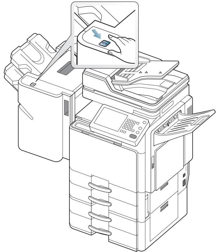 SAMSUNG CLX-9250ND - Utilisation de l'agrafeuse manuelle - 2
