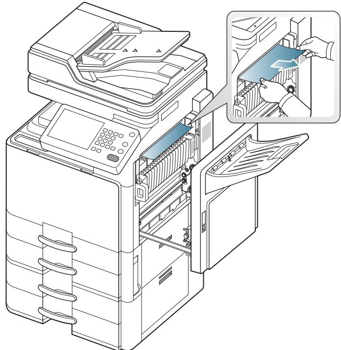 SAMSUNG CLX-9250ND - Bourrage papier en haut du trajet recto/verso (bourrage de retard recto/verso) - 2