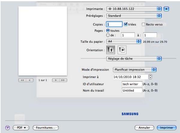 SAMSUNG CLX-9250ND - Réglage de tâche - 5