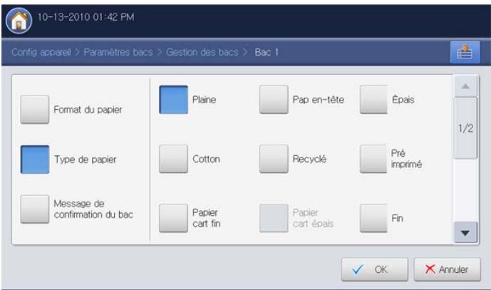 SAMSUNG CLX-9250ND - Réglage du type de papier - 2