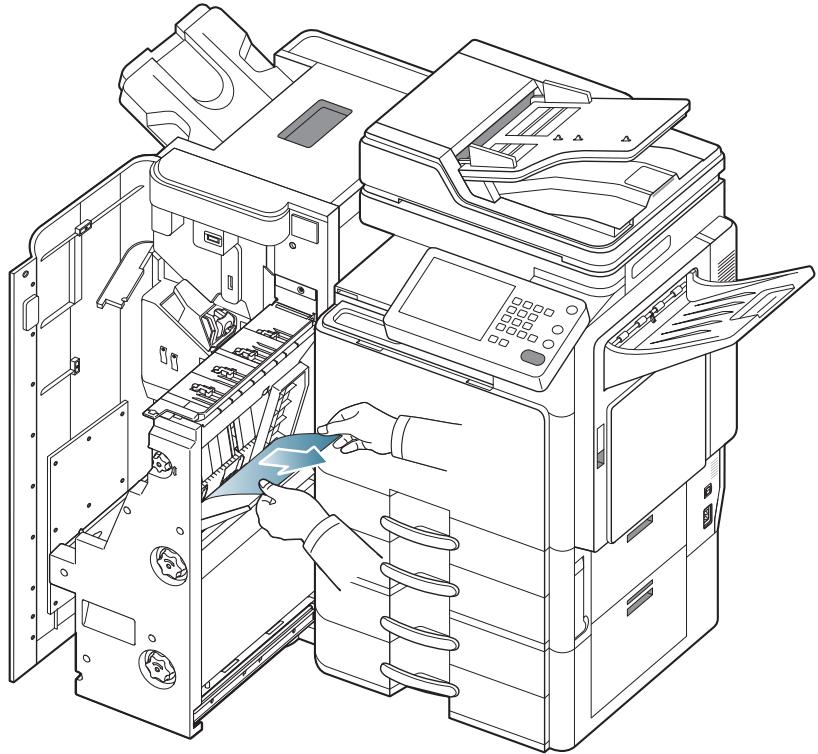 SAMSUNG CLX-9250ND - Bourrage papier avant le piage de livre (finisseur de livre 3 250 feuilles uniquement) - 6