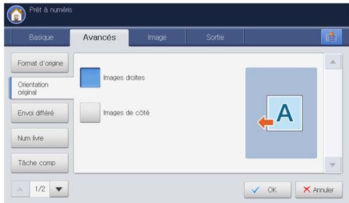 SAMSUNG CLX-9250ND - Sélection de l'orientation des originaux - 1