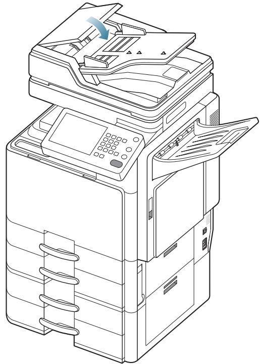 SAMSUNG CLX-9250ND - Bourrage du papier d'origine devant le scanner - 4