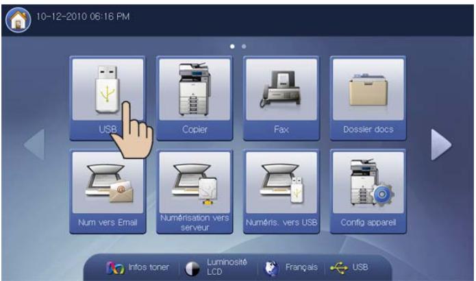 SAMSUNG CLX-9250ND - Impression depuis un dispositif de mémoire USB - 2