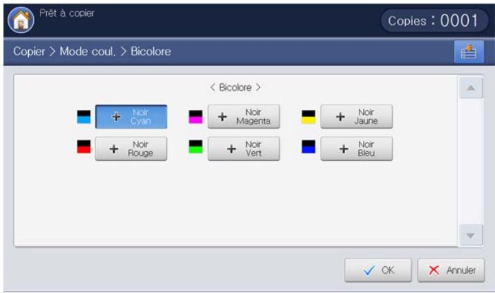 SAMSUNG CLX-9250ND - Sélection du mode de couleur - 12