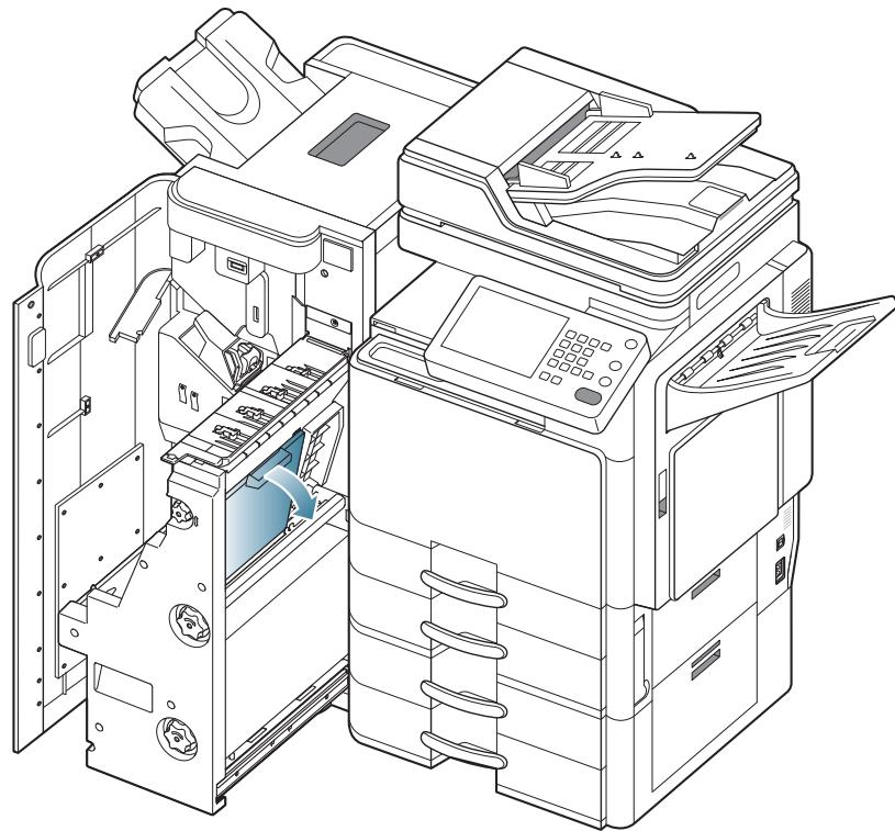 SAMSUNG CLX-9250ND - Bourrage papier avant le piage de livre (finisseur de livre 3 250 feuilles uniquement) - 5