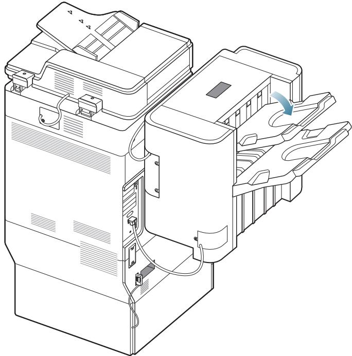 SAMSUNG CLX-9250ND - Bourrage papier à la sortie du finisseur durant l'éjection vers le bac principal - 6