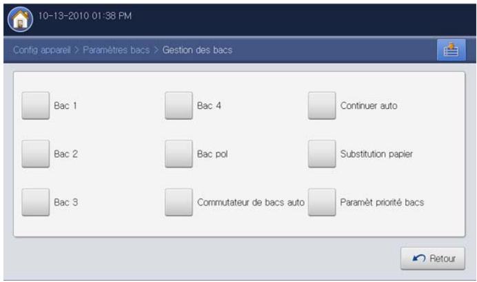SAMSUNG CLX-9250ND - Réglage du type de papier - 1