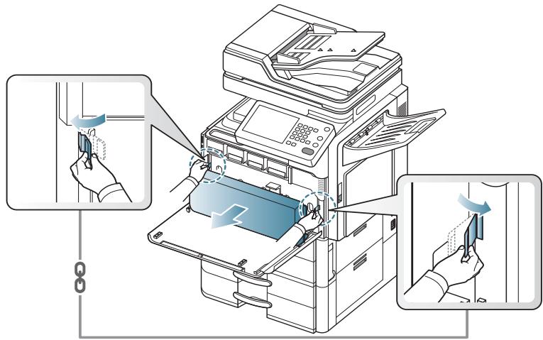 SAMSUNG CLX-9250ND - Nettoyage du bâtonnet pour la poussière de papier et des chargeurs des unités d'imagerie - 3