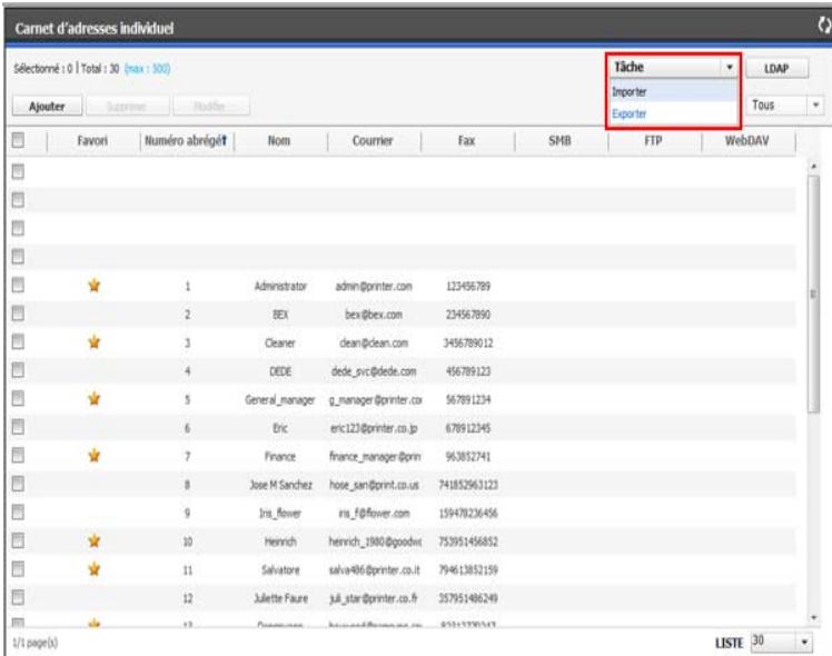 SAMSUNG CLX-9250ND - Exportation d'un Carnet d'adresses individuel - 3